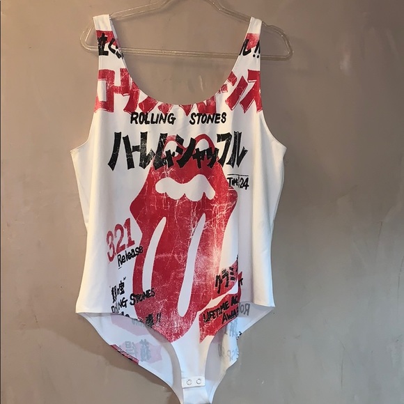 Forever 21 Tops - Forever 21 Rolling Stones bodysuit NWT 3X